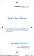 Quick Start Guide 5035D. English - CJB16T2ALAAN