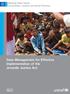 Briefing Paper Series: Innovations, Lessons and Good Practices. Data Management for Effective Implementation of the Juvenile Justice Act