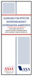 GUIDELINES FOR EFFECTIVE ADVERTISER/AGENCY COMPENSATION AGREEMENTS