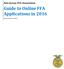 New Jersey FFA Association Guide to Online FFA Applications in 2016