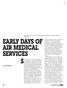 EARLY DAYS OF AIR MEDICAL SERVICES