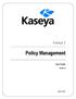 Kaseya 2. User Guide. Version 1.0