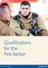 Qualifications for the Fire Sector