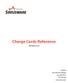 Charge Cards Reference