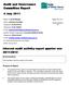 Audit and Governance Committee Report. 4 July 2011. quarter. Internal audit activity report. one 2011/2012 1/2012. Purpose of Report. Report No.