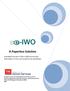 A Paperless Solution. A detailed overview of the e-iwo process and information on how your business can participate
