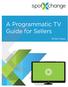 A Programmatic TV Guide for Sellers. White Paper