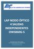 LAP NODO ÓPTICO 4 SALIDAS INDEPENDIENTES OWS860G-S