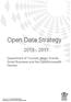 Open Data Strategy 2013-2017. Department of Tourism, Major Events, Small Business and the Commonwealth Games. Page 1 of 14