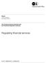Regulating financial services