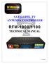 Mobile Satellite Solutions. A WiWorld Partner SATELLITE TV ANTENNA CONTROLLER RFM-1000/1100 TECHNICAL MANUAL STOW SEARCH