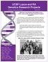 UCSF Lupus and RA Genetics Research Projects