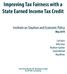Improving Tax Fairness with a State Earned Income Tax Credit