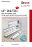 LF1D/LF2D LED Illumination Units (Wide angle & high illuminance model)