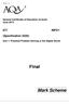 Final. Mark Scheme ICT INFO1. (Specification 2520) General Certificate of Education (A-level) June 2013