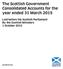 The Scottish Government Consolidated Accounts for the year ended 31 March 2015