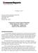 Comment of Consumer Reports Regarding Draft Guidance for Industry: Arsenic In Apple Juice Action Level Docket No. FDA-2012-D-0322
