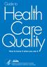 How to know it when you see it Agency for Healthcare Research and Quality Advancing Excellence in Health Care www.ahrq.gov