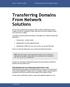 Transferring Domains From Network Solutions