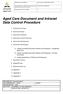 Aged Care Document and Intranet Data Control Procedure