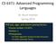 CS 6371: Advanced Programming Languages