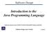 Introduction to the Java Programming Language