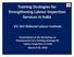 Training Strategies for Strengthening Labour Inspection Services in India