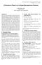 A Research Paper on College Management System