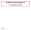 Guidance for Preparation of Funding Documents