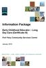 Early Childhood Educator Long Day Care (Certificate III) Port Fairy Community Services Centre