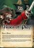 Rules of Play. SeWer Pirats