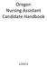 Oregon Nursing Assistant Candidate Handbook