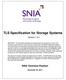 TLS Specification for Storage Systems