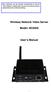 Wireless Network Video Server. Model: NC6200. User s Manual
