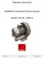 Operation Instructions. KleeBlower Compressor/Vacuum pumps. Models: KB129 KB8415