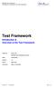 Test Framework Introduction & Overview of the Test Framework