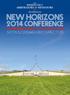 New Horizons. 2O14 Conference CANBERRA 2ND - 4TH MAY 2014 SPONSORSHIP PROSPECTUS