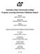 Columbus State Community College Program Learning Outcomes Validation Report