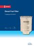 Diesel Fuel Filter. Catalogue 2013/2014