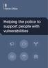 Helping the police to support people with vulnerabilities
