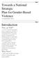 Towards a National Strategic Plan for Gender-Based Violence 16 September 2014
