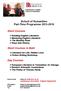 School of Humanities Part-Time Programme 2015-2016