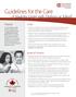 Guidelines for the Care *