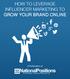 HOW TO LEVERAGE INFLUENCER MARKETING TO GROW YOUR BRAND ONLINE