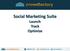 Social Marketing Suite Launch Track Optimize. (888) 801-9197 crowdfactory.com @crowdfactory 1