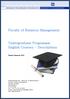 Faculty of Business Management. Undergraduate Programme English Courses - Descriptions