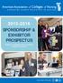 2015-2016 SPONSORSHIP & EXHIBITOR PROSPECTUS