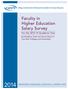 Faculty in Higher Education Salary Survey
