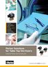 Parker Solutions for Table Top Sterilizers. Solenoid Valves and Accessories