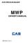 HIGH PRECISION BALANCE MWP OWNER S MANUAL. MWP-2004-12 ver.1.0